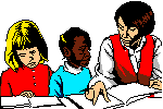 [Teacher and kids]
