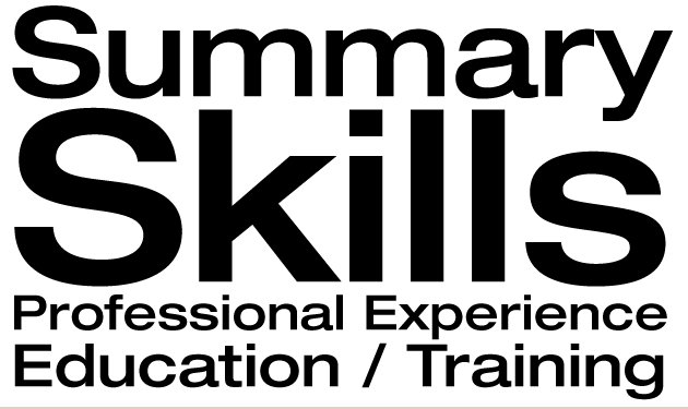 Resume Introduction Artwork